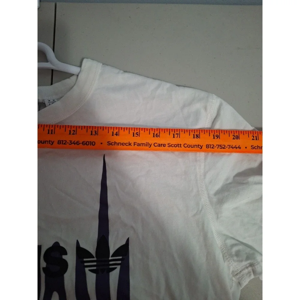 Adidas Mens White FS GRP 4 FM2222 Short Sleeves Pullover‎ T Shirt Size Medium